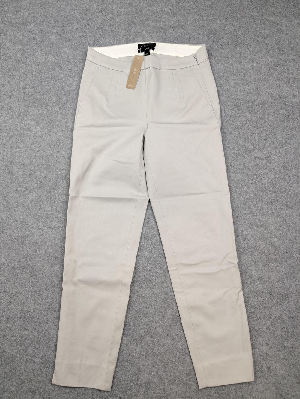 J Crew Pants Womens 00P Gray Twill Martie Slim Ankle Stretch Dress Career